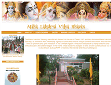 Tablet Screenshot of mahalakshmi.net